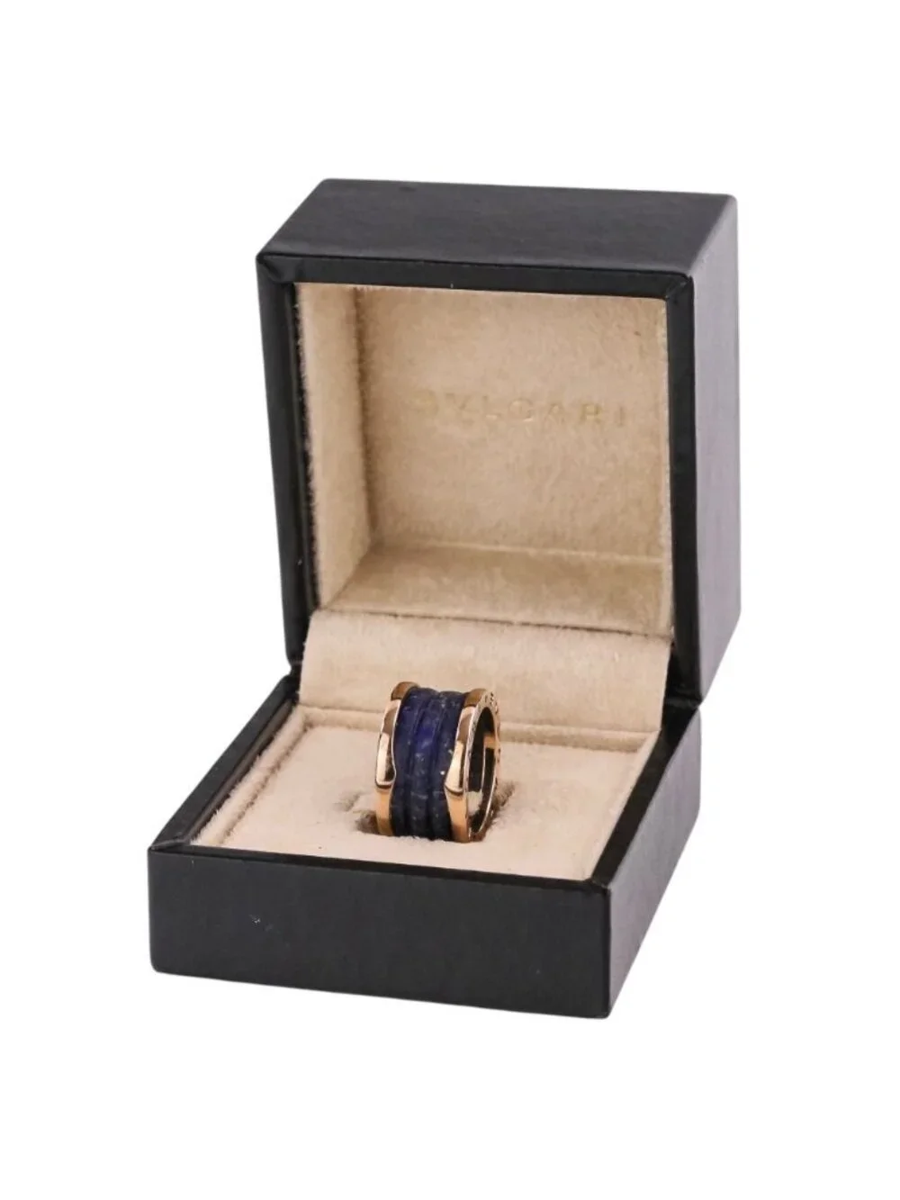 Bvlgari B.zero1 B-zero One 18k Lapis Lazuli Ring 750 52 Yellow Gold